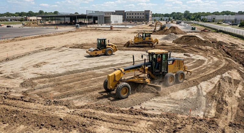 Parking Lot Excavation in Conroe, TX